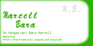 marcell bara business card